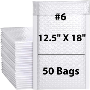 12.5X18 inches Poly Bubble Mailers #6 Self Sealing Padded Envelopes